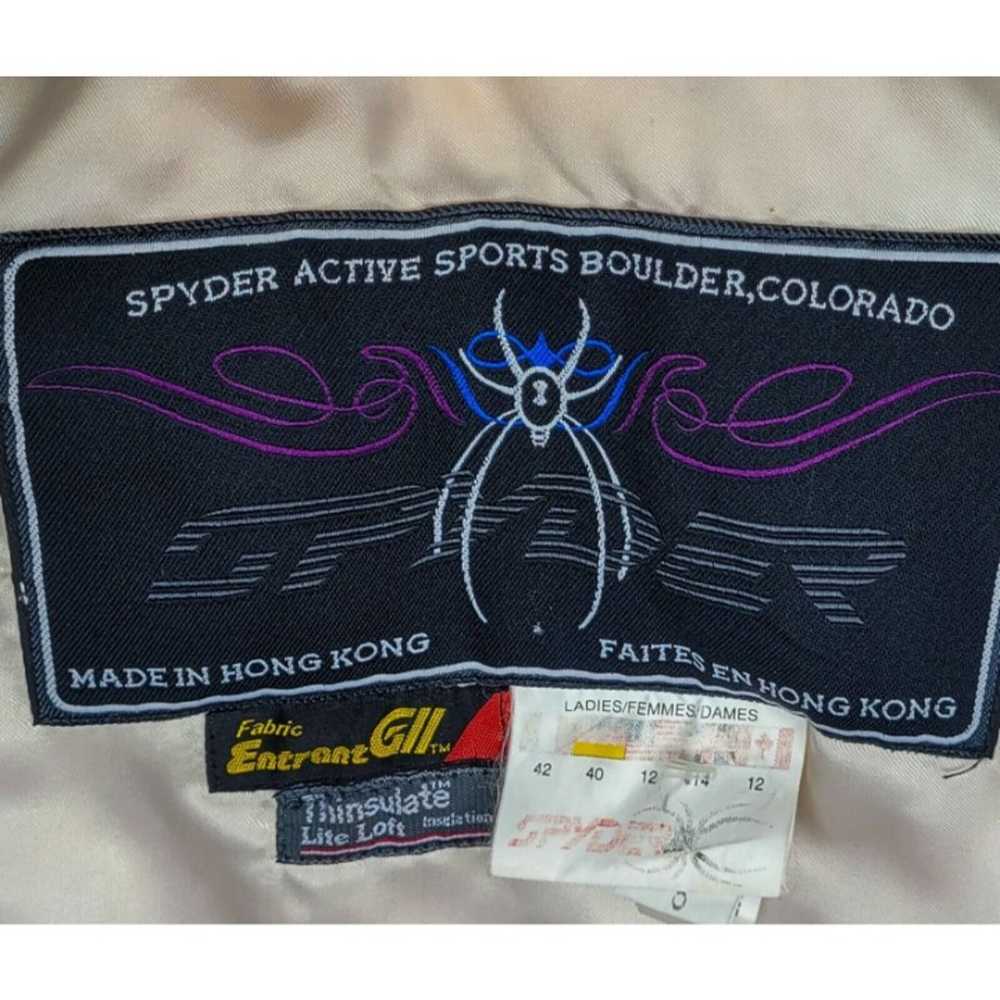 SPYDER Bardot Vtg 90's Snow Ski Jacket Full Zip T… - image 9