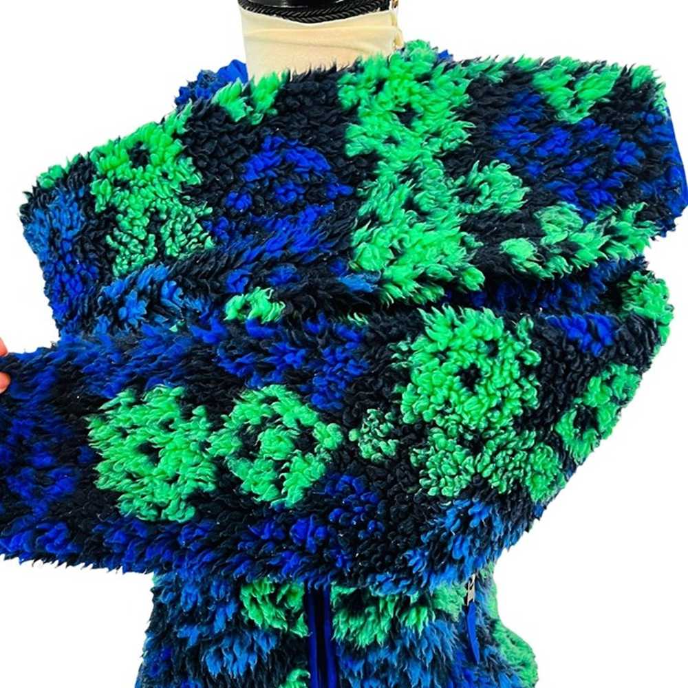 PATAGONIA Retro X Cardigan Hoodie Blue Green Blac… - image 8