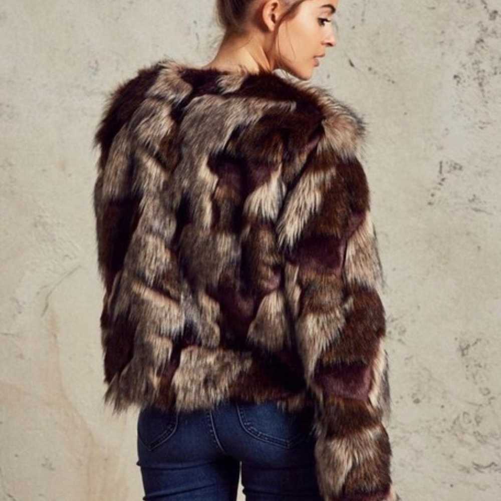 Patchwork fur coat - image 2