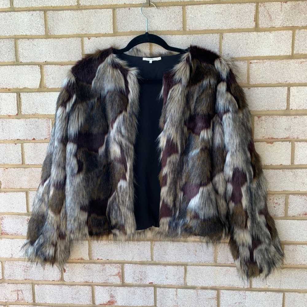 Patchwork fur coat - image 5