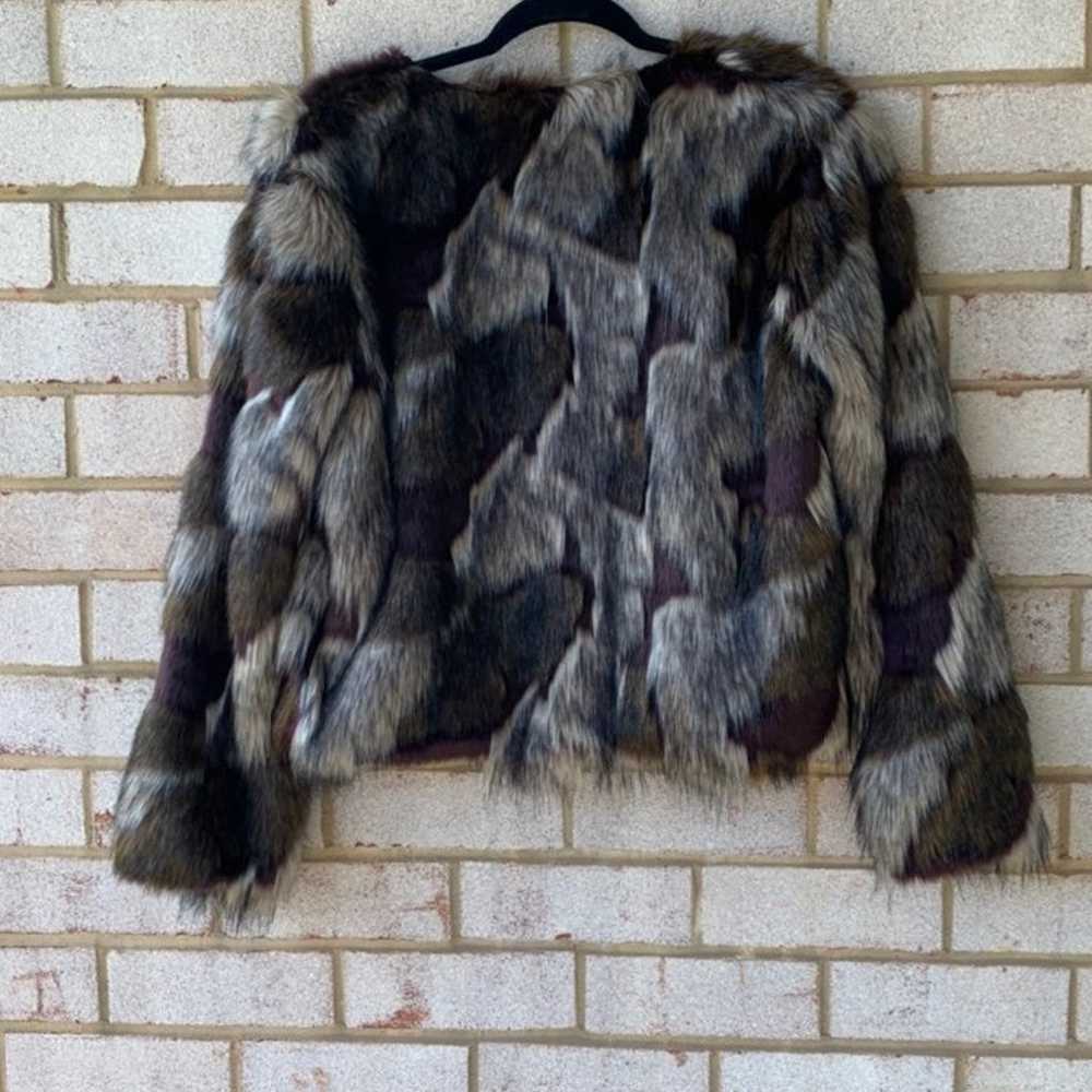 Patchwork fur coat - image 6