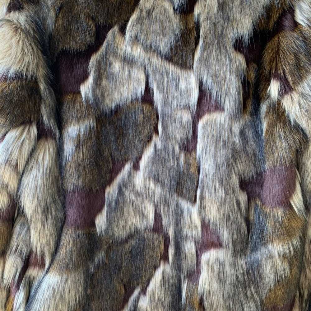 Patchwork fur coat - image 7