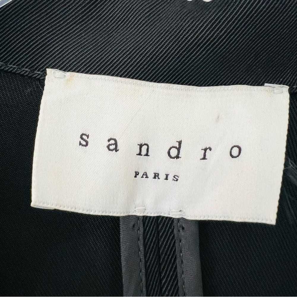SANDRO Robertine Oversized Trench Coat in Black S… - image 8