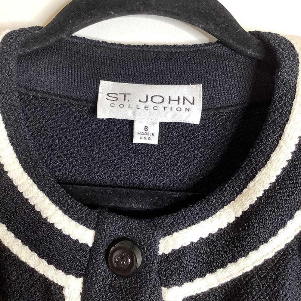 St. John Black Jacket Size 6 - image 4