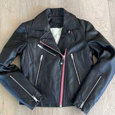 Rag & Bone Lamb Leather Biker Jacket - image 1