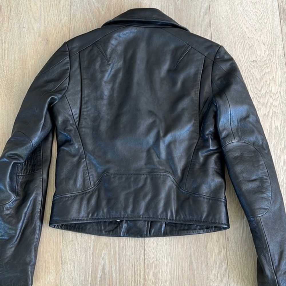 Rag & Bone Lamb Leather Biker Jacket - image 3