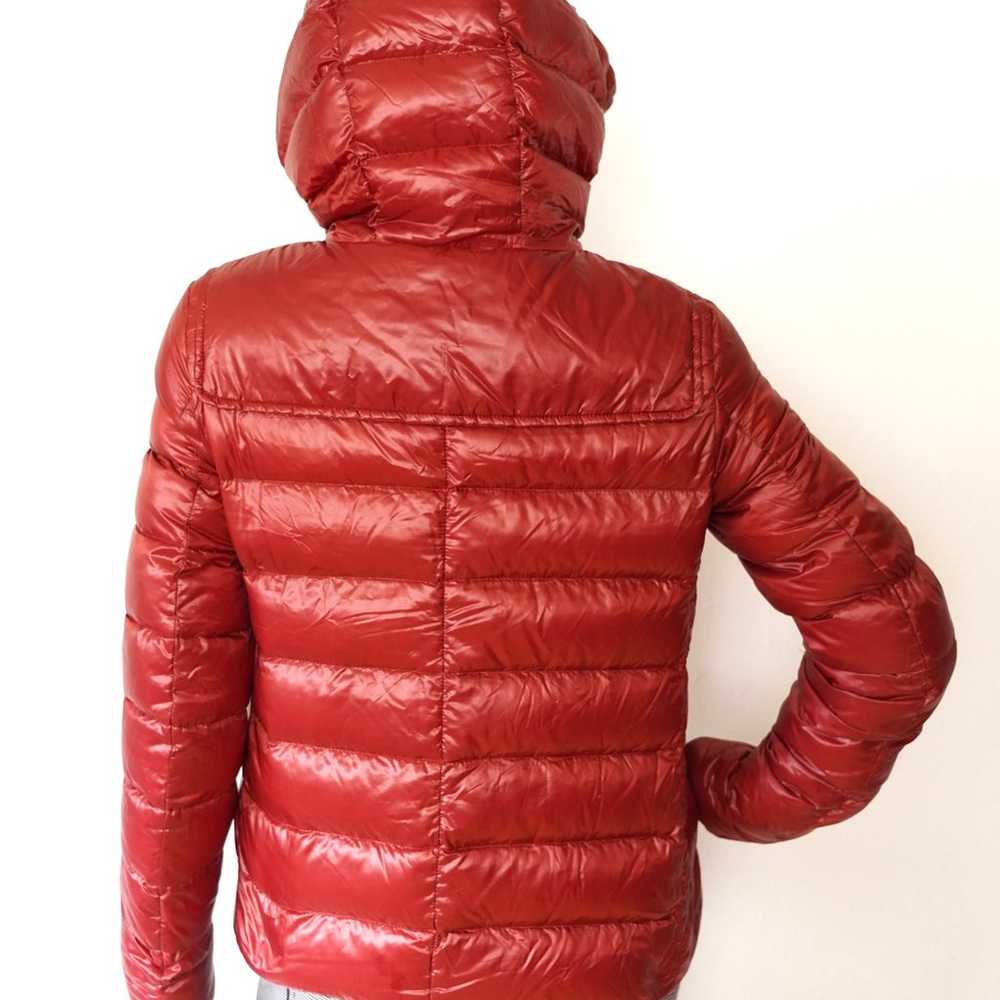 HERNO Polyamide Red Hooded Lightweight Down Jacke… - image 11