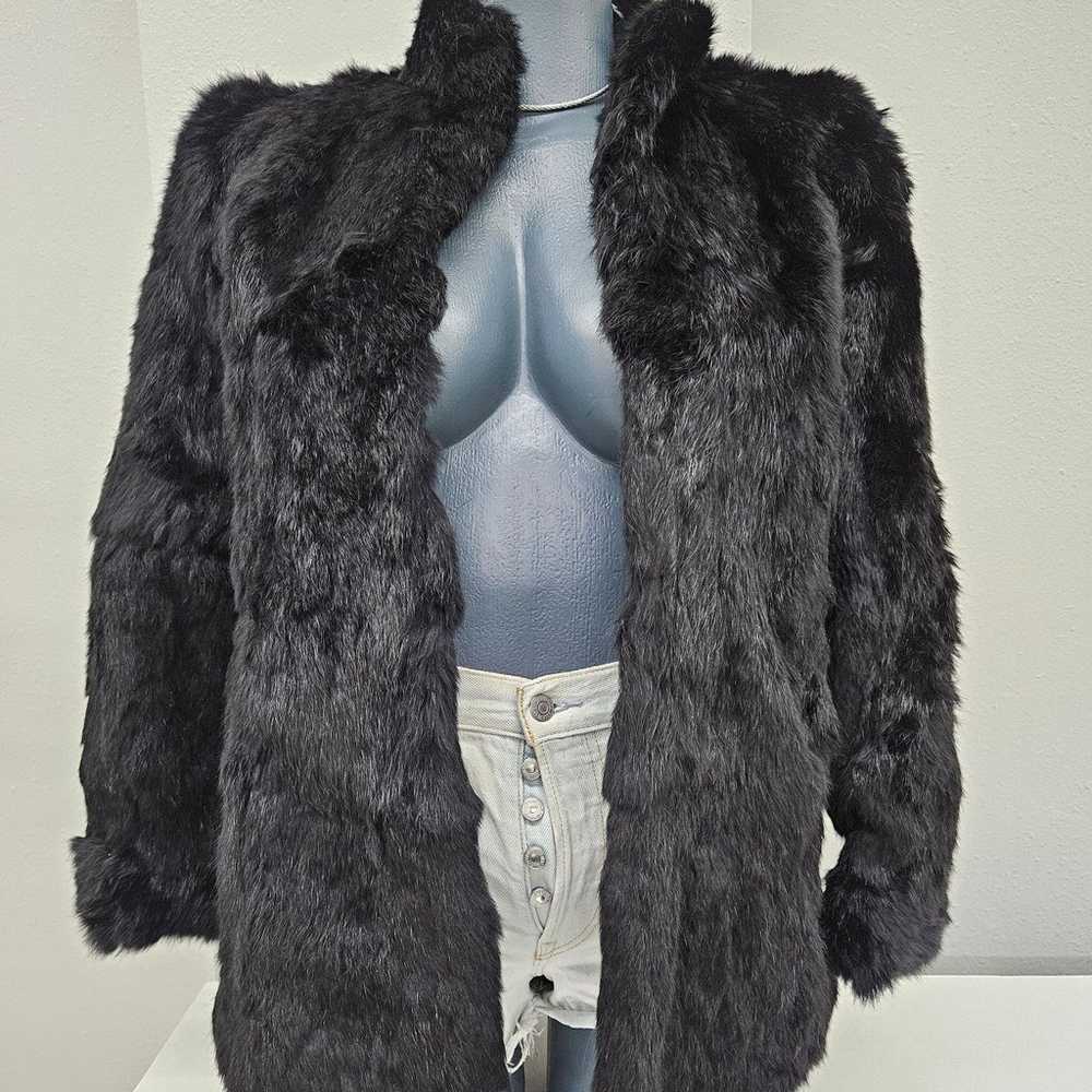 Vintage Somerset rabbit fur jacket size m - image 1