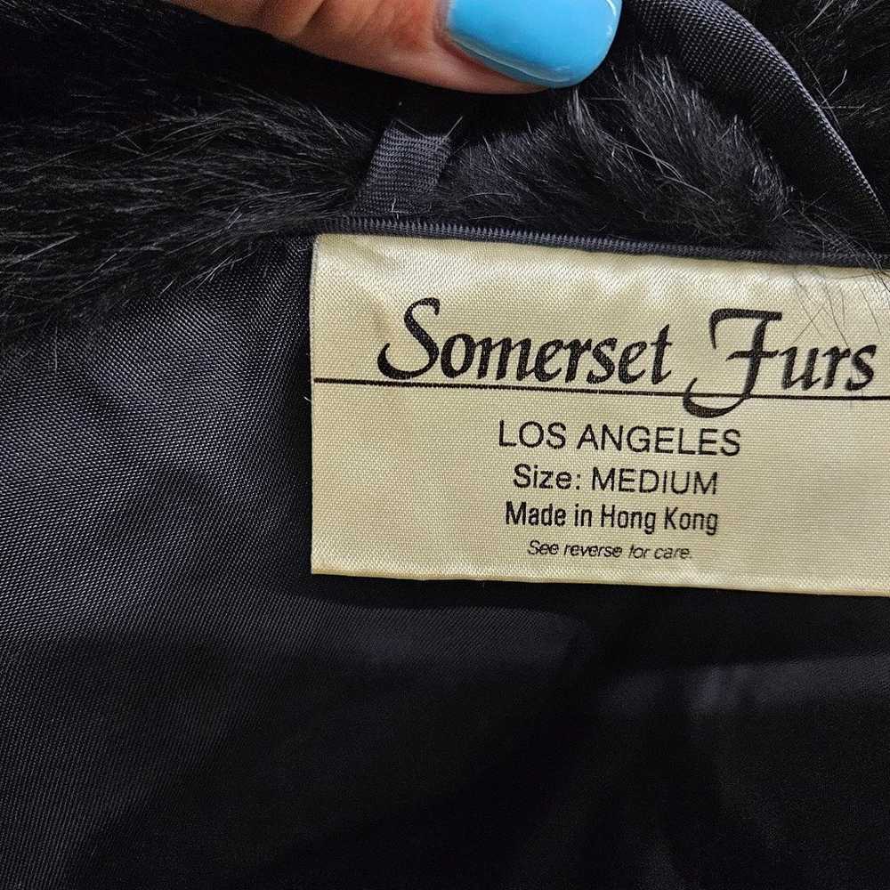 Vintage Somerset rabbit fur jacket size m - image 4