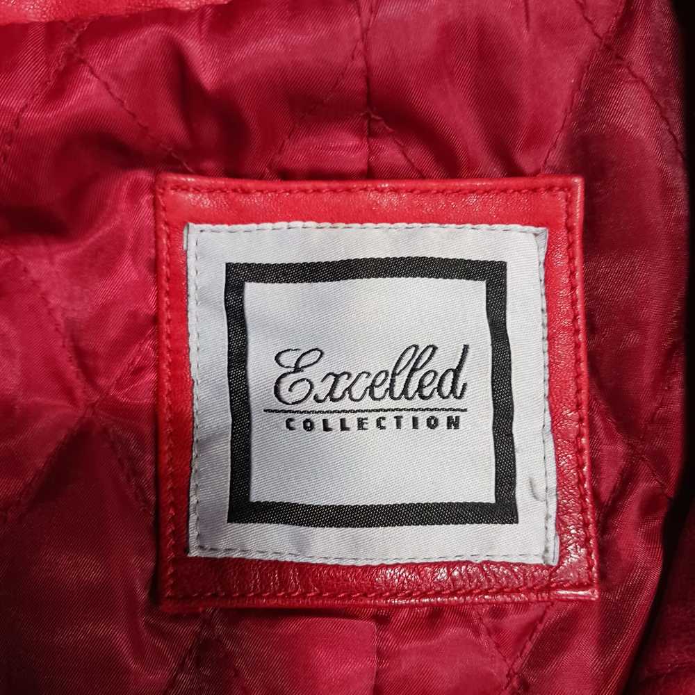 Excelled Collection Women's Red Leather Full-Zip … - image 4