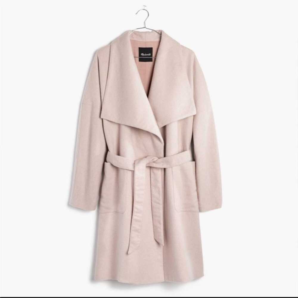 Madewell Delancey Blanket Coat Blush - image 1