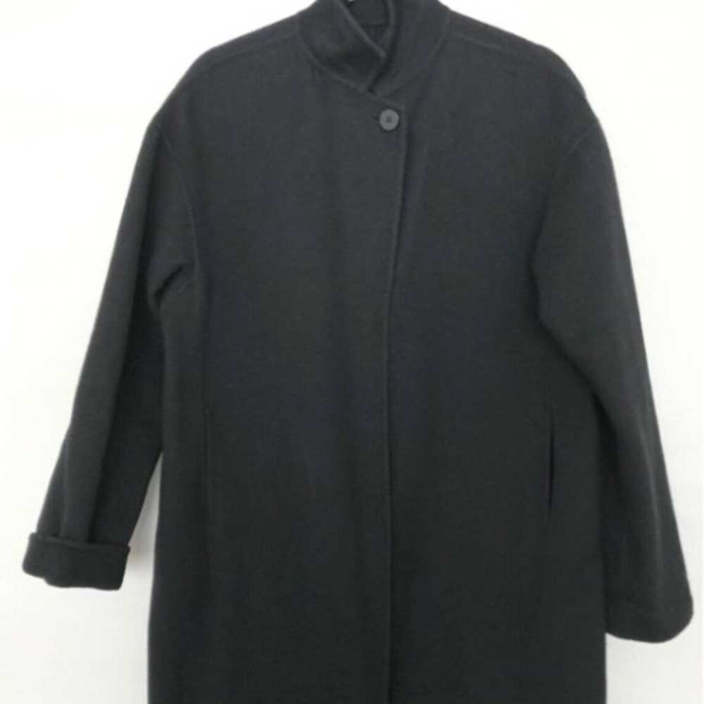 DKNY Women's Coat Size S Wool Winter Black Mock J… - image 3