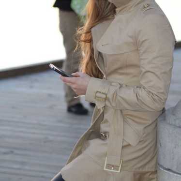 Juicy Couture Tan/cream trench coat