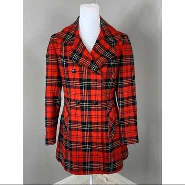 Pendleton Red Plaid Coat