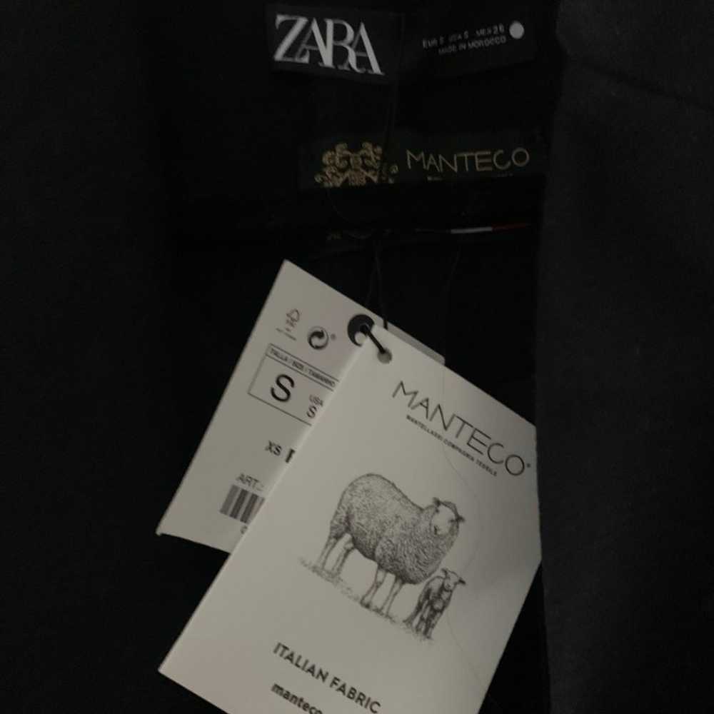Zara Black oversized Wool Coat - image 3