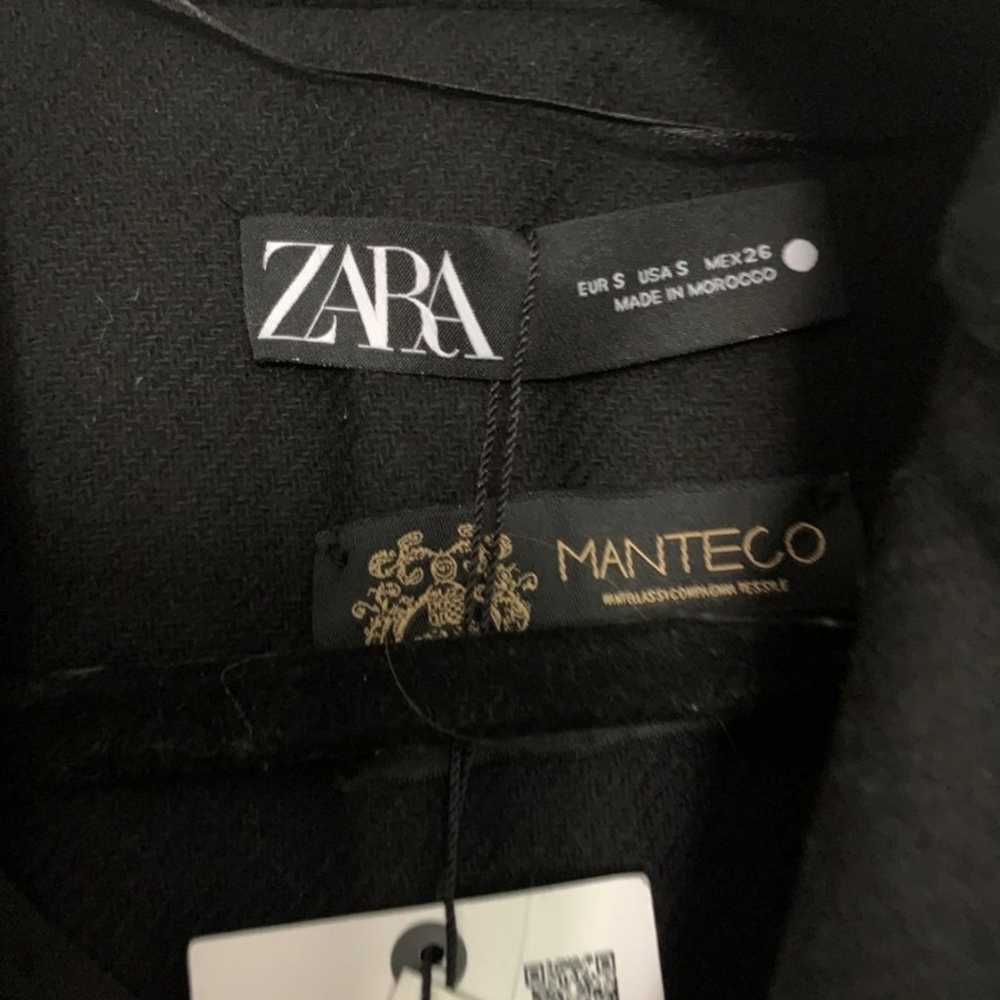 Zara Black oversized Wool Coat - image 4