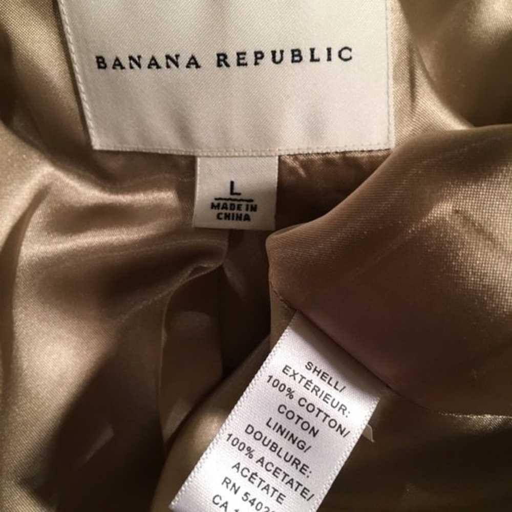 BANANA REPUBLIC Brushed Cotton SPRING COAT RAINCO… - image 3
