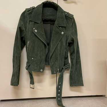 Blank NYC green suede jacket