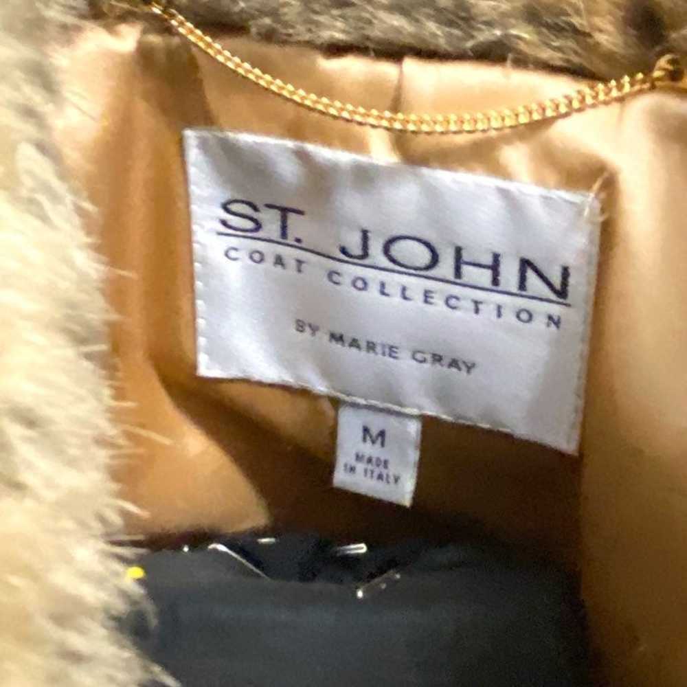 St. John Coat Collection Fur Bomber - image 5