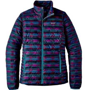 Patagonia women’s down sweater jacket puff Multic… - image 1