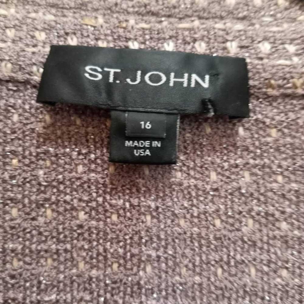 ST JOHN tweed blazer size 16 - image 5