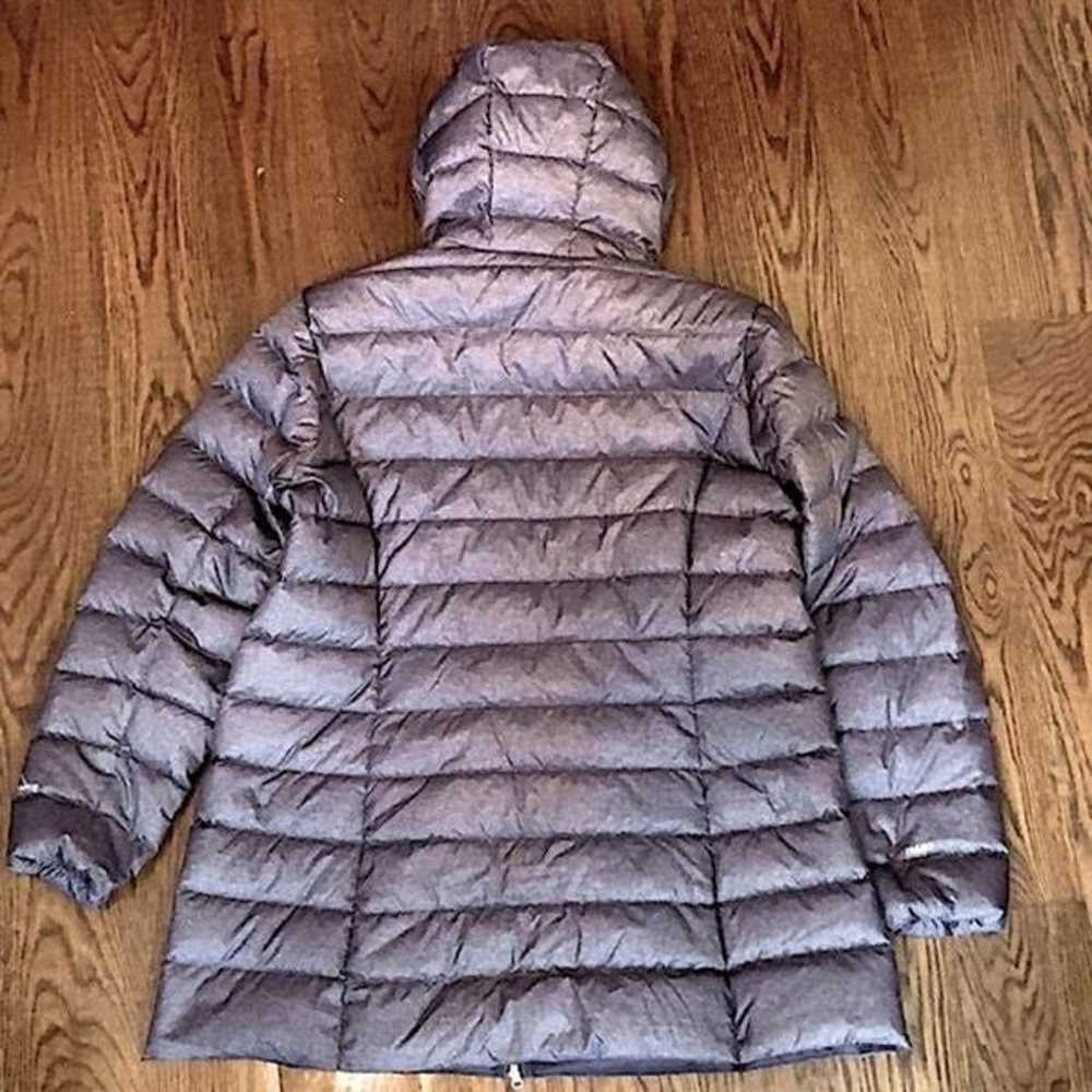 EDDIE BAUER Down Coat Charcoal Grey Hooded Puffer… - image 2