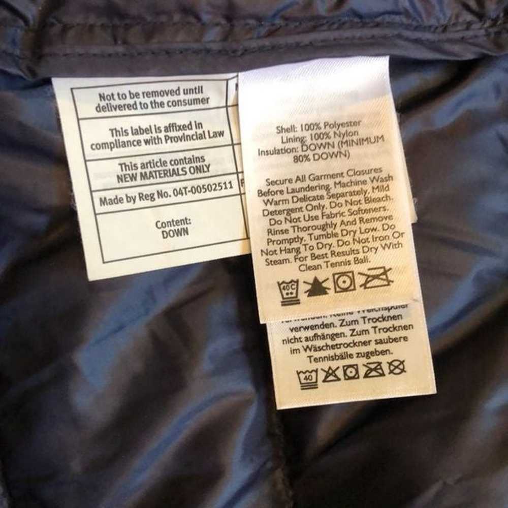 EDDIE BAUER Down Coat Charcoal Grey Hooded Puffer… - image 4