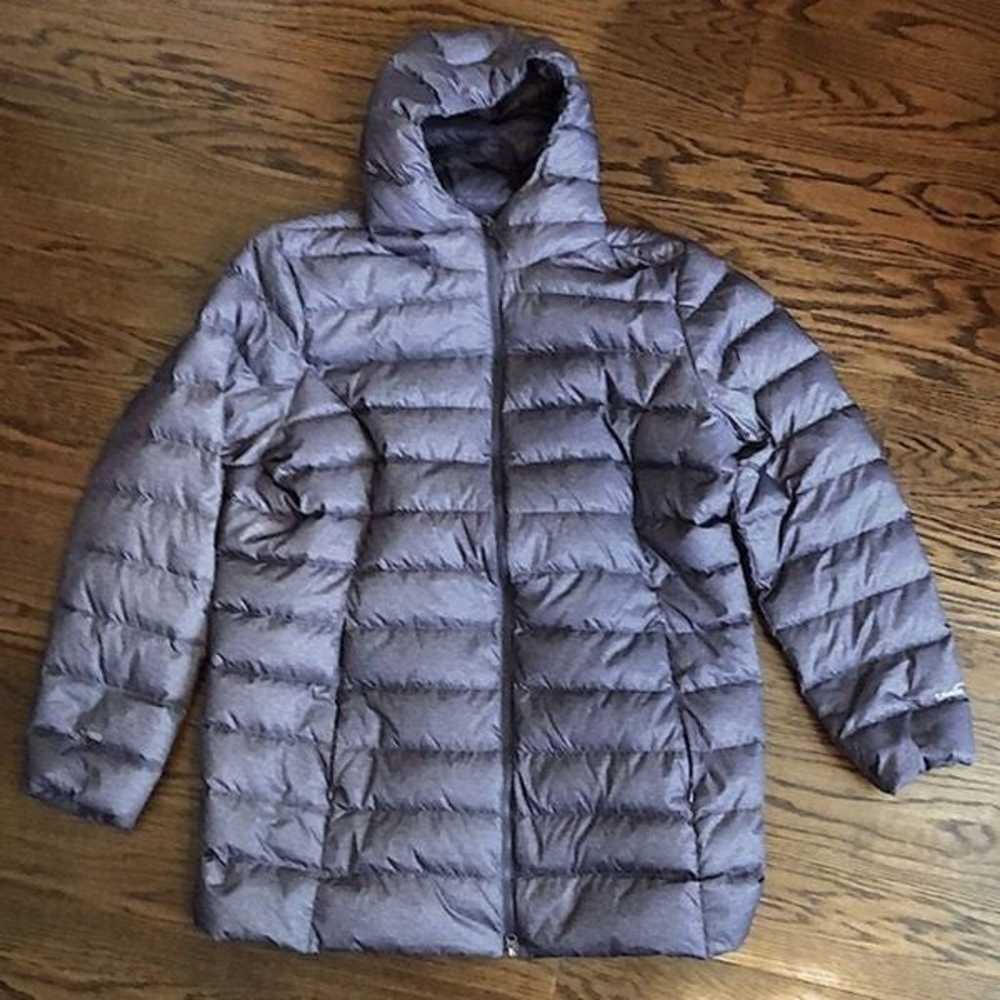 EDDIE BAUER Down Coat Charcoal Grey Hooded Puffer… - image 7