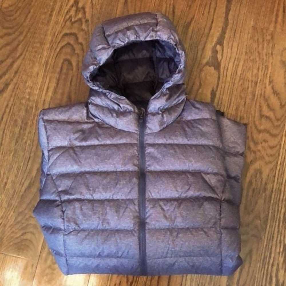 EDDIE BAUER Down Coat Charcoal Grey Hooded Puffer… - image 9