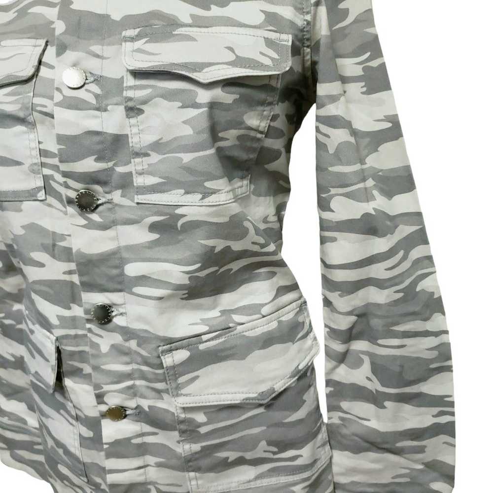 New L'AGENCE Dakota military camo button up shack… - image 6