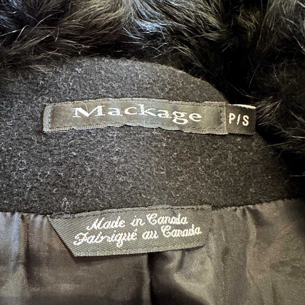 Vintage Mackage wool cashmere trench coat with fur - image 5