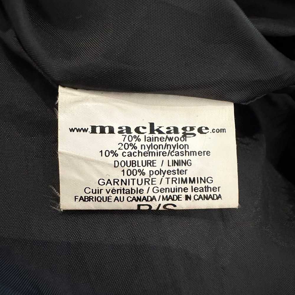 Vintage Mackage wool cashmere trench coat with fur - image 7