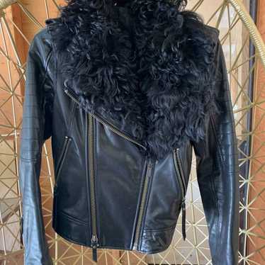 Karl Lagerfeld leather jacket GORGEOUS