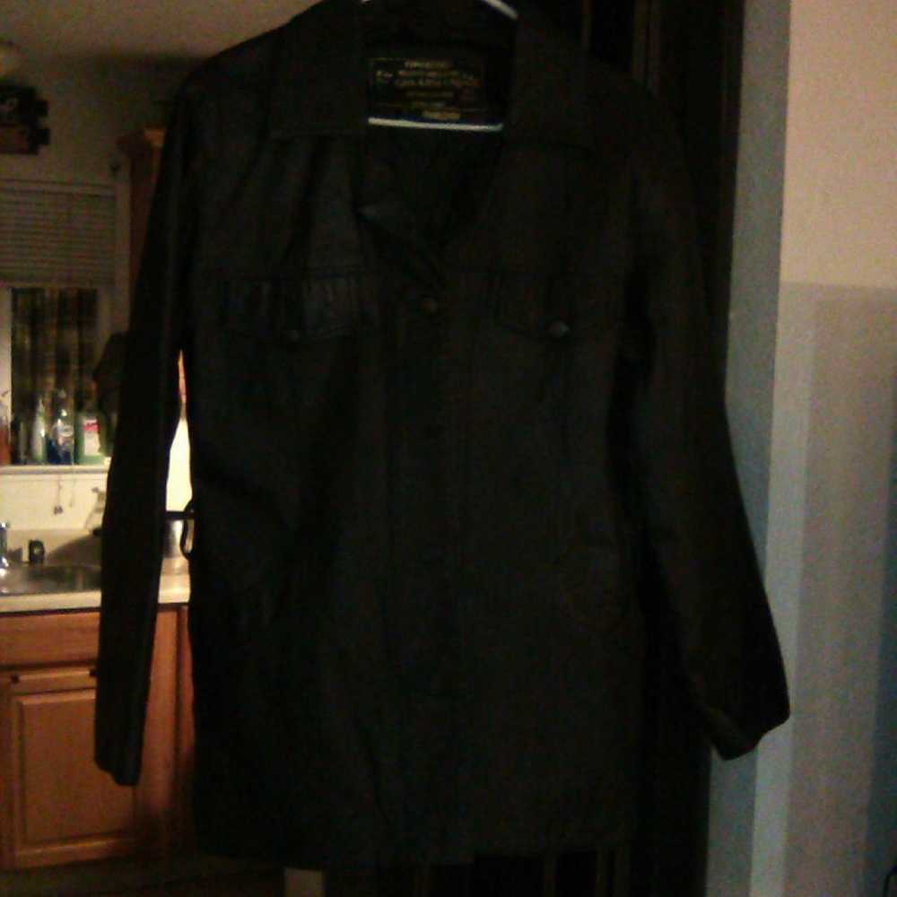 black leather jacket - image 2