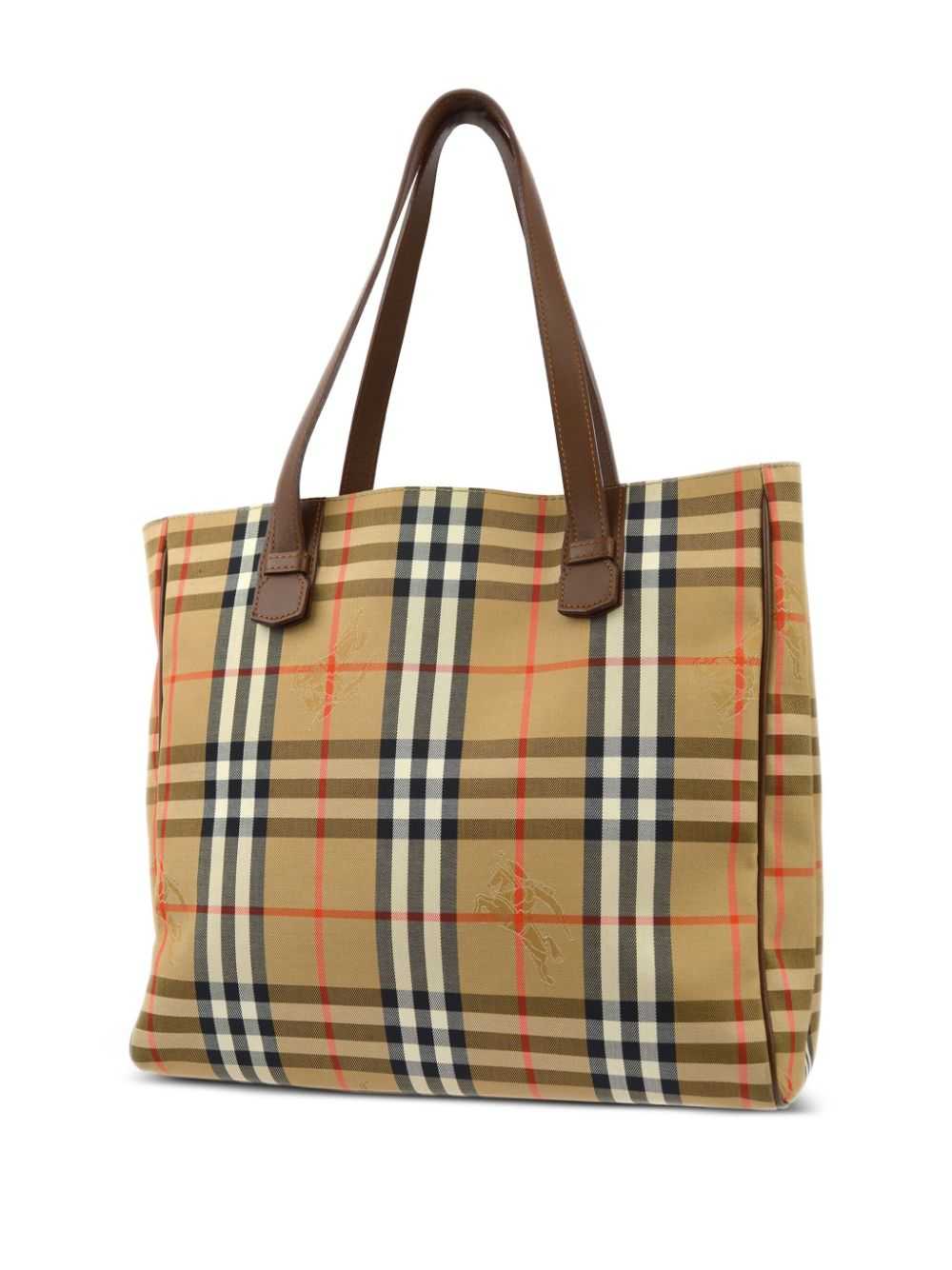 Burberry Pre-Owned 1990-2000s House Check tote ba… - image 2