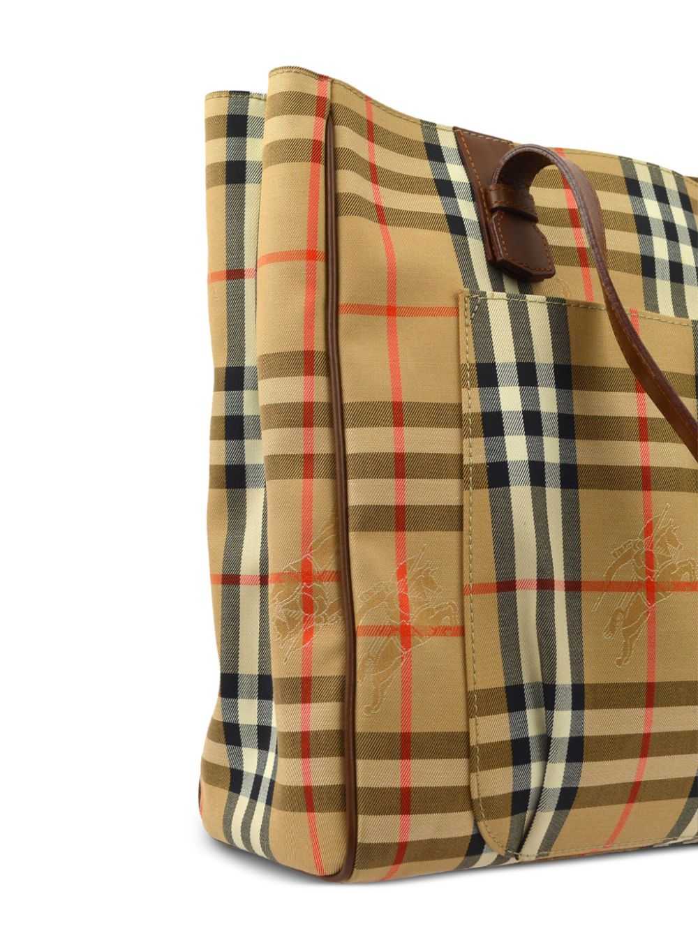 Burberry Pre-Owned 1990-2000s House Check tote ba… - image 3