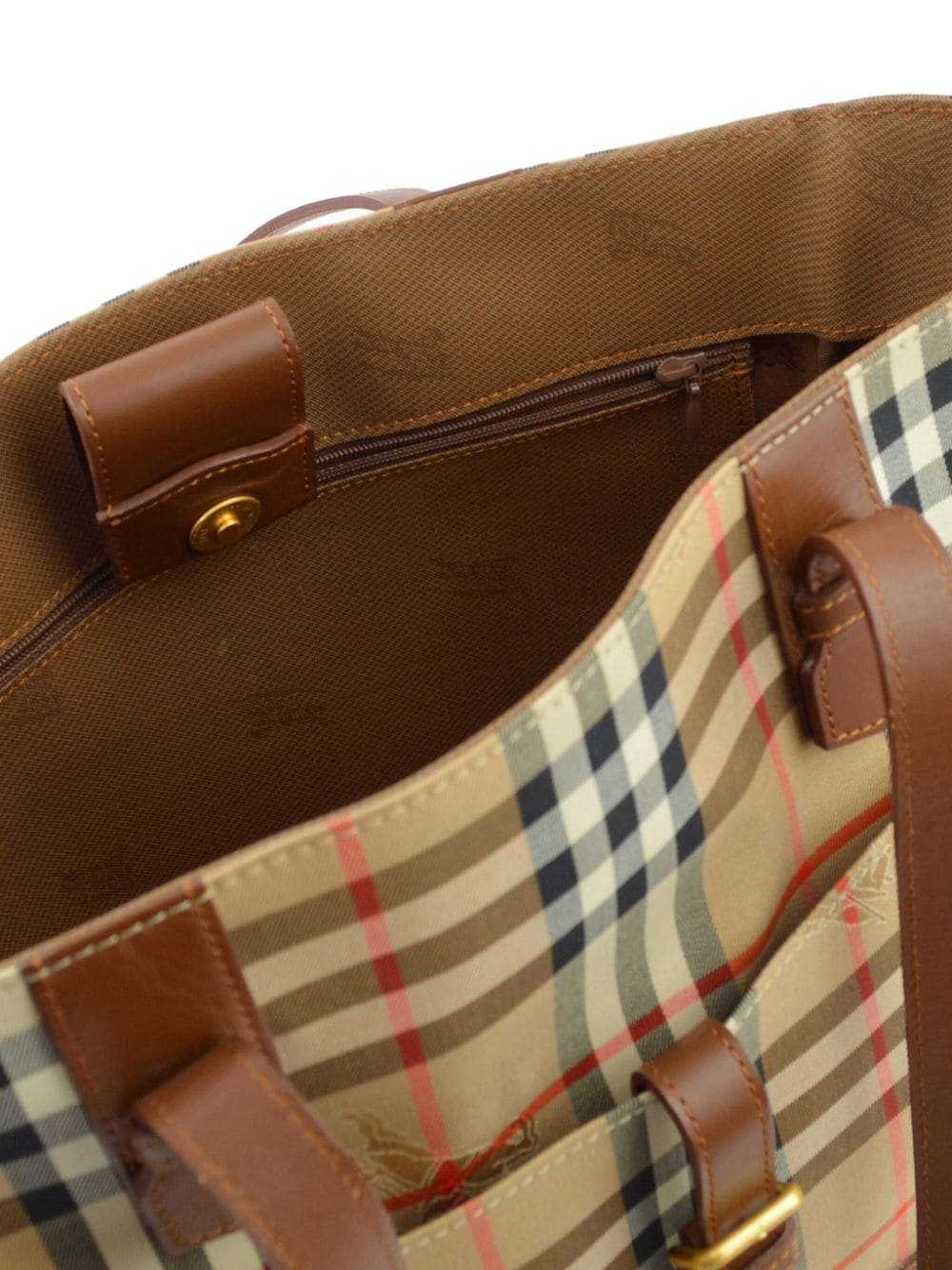 Burberry Pre-Owned 1990-2000s House Check tote ba… - image 4