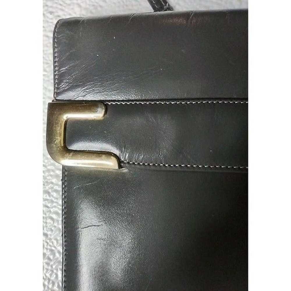 Erik for Holiner Dark Gray Vintage Leather Envelo… - image 4