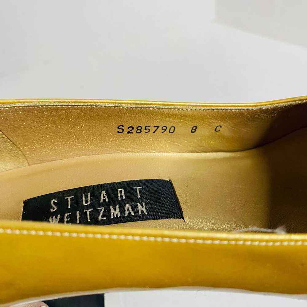 Stuart Weitzman Gold Patent Leather Shiny Pumps F… - image 5