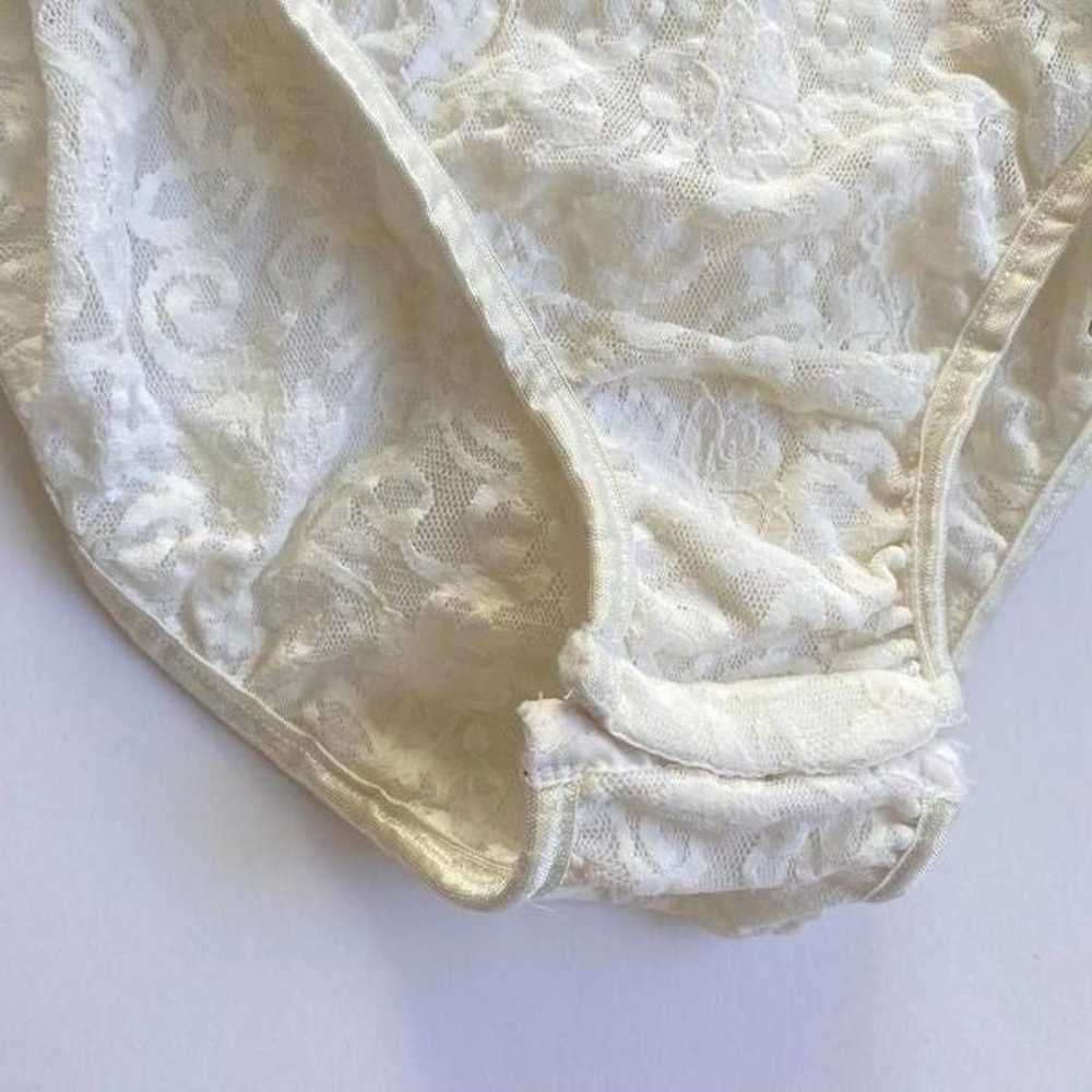 Vintage white lace bodysuit - image 3