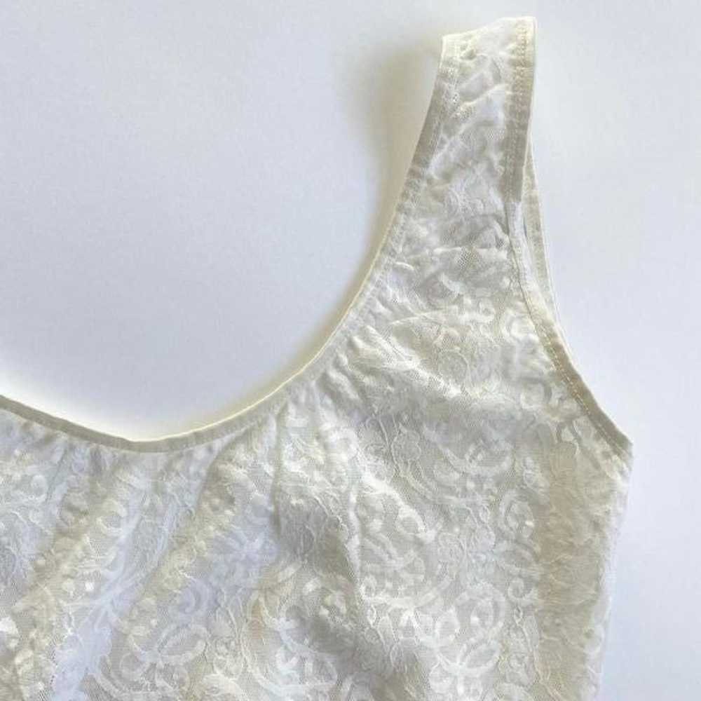 Vintage white lace bodysuit - image 4