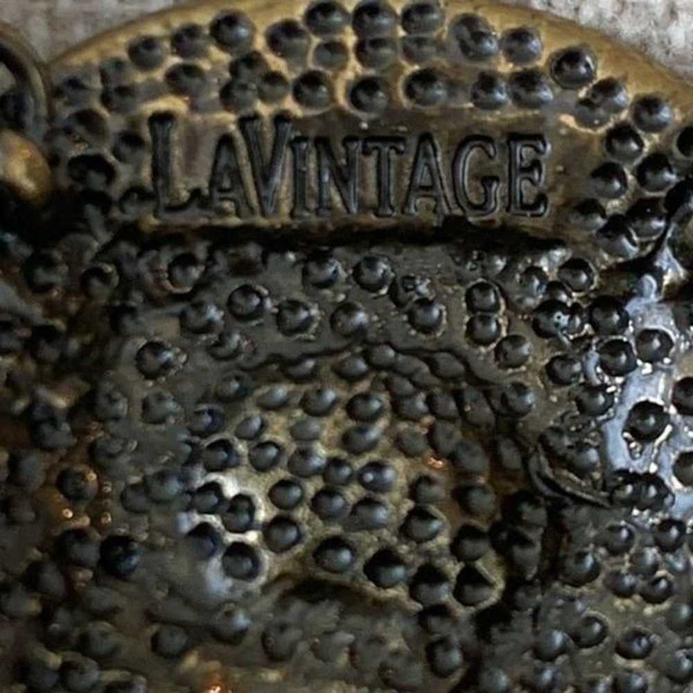 LaVintage QVC Tigress  Asymmetrical Bronze Crysta… - image 9