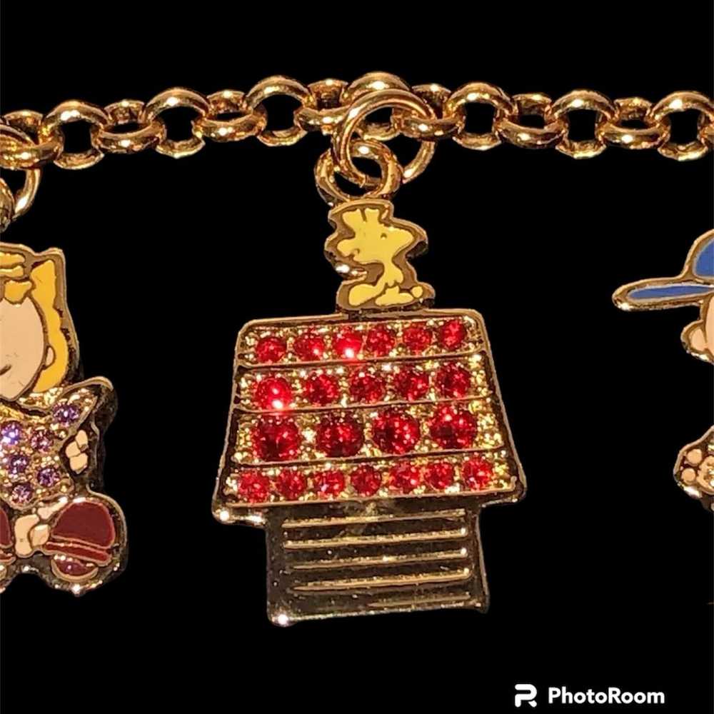 THE DANBURY MINT PEANUTS CHARMS BRACELET GOLD WIT… - image 6