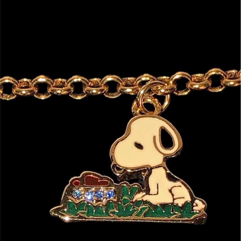 THE DANBURY MINT PEANUTS CHARMS BRACELET GOLD WIT… - image 7