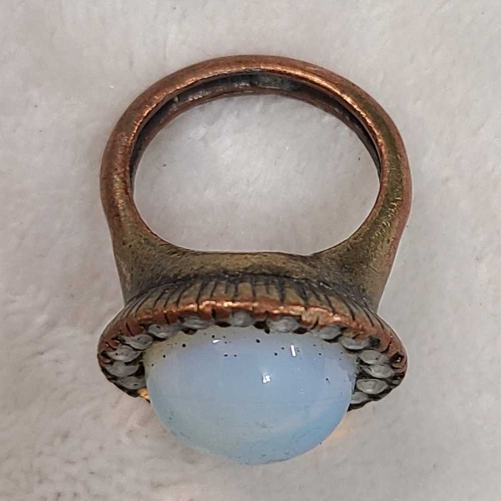 Vintage Moonstone Cocktail Ring - image 3
