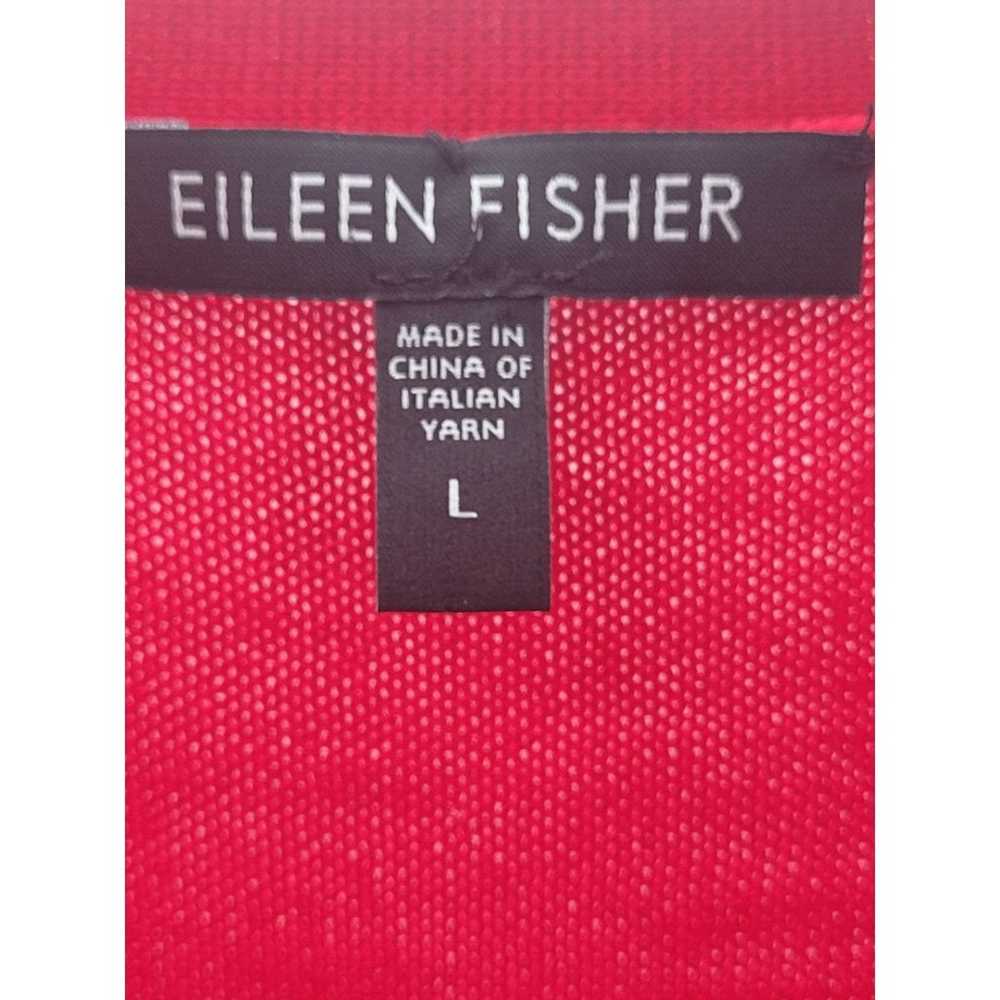 Eileen Fisher Red Merino Wool Long sleeve Midi Ca… - image 4