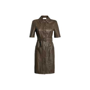 Max Mara Leather mid-length dress - image 1