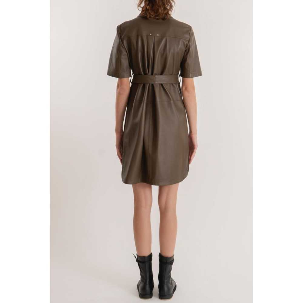 Max Mara Leather mid-length dress - image 3