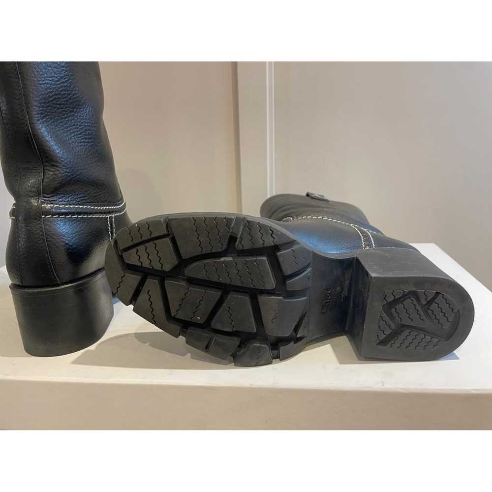 Chloé Leather biker boots - image 8