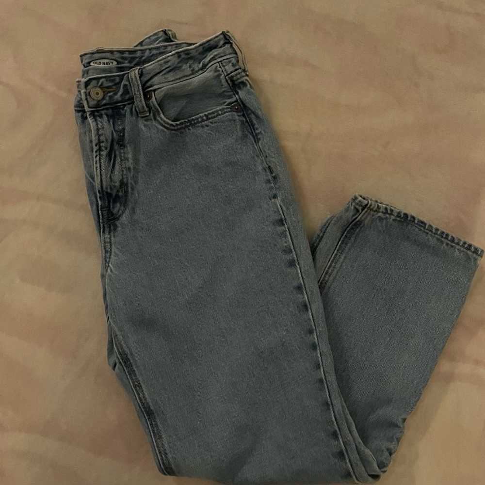 vintage denim boyfriend jeans - image 1